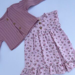 Ρομαντικό φόρεμα με ζακετάκι