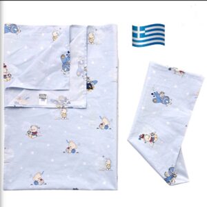 Βρεφικό Σεντόνι Κούνιας 100x150cm Με Μαξιλαροθήκη 35x45cm